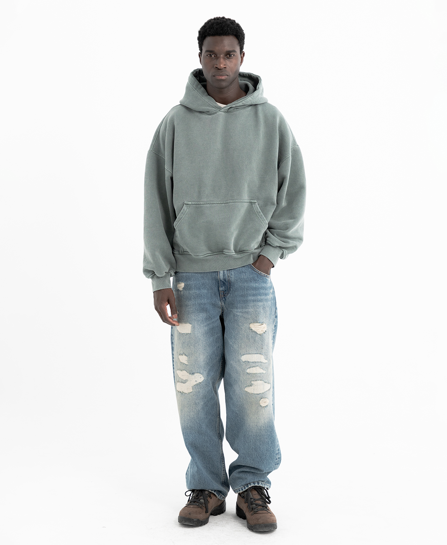 14oz 'Repaired' Denim Jeans