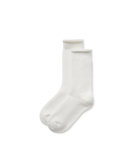Boucle 'Bone White' Socks
