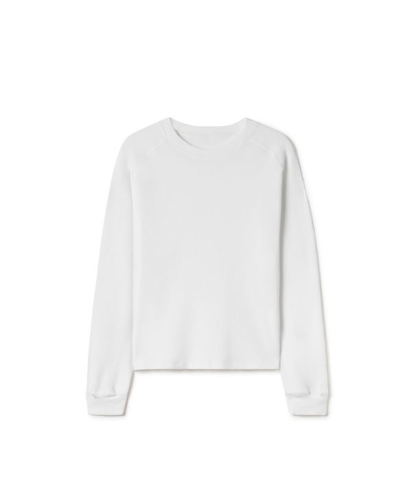 350 GSM 'Bone White' Thermal Longsleeve – Velour Garments