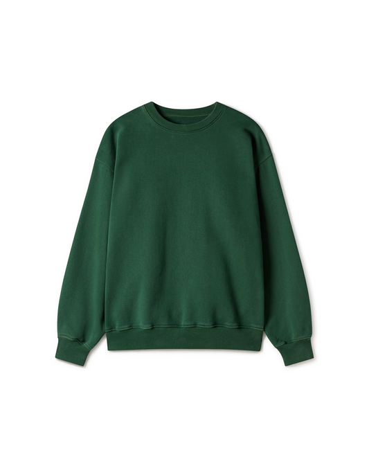 600 GSM 'Pine Green' Crewneck
