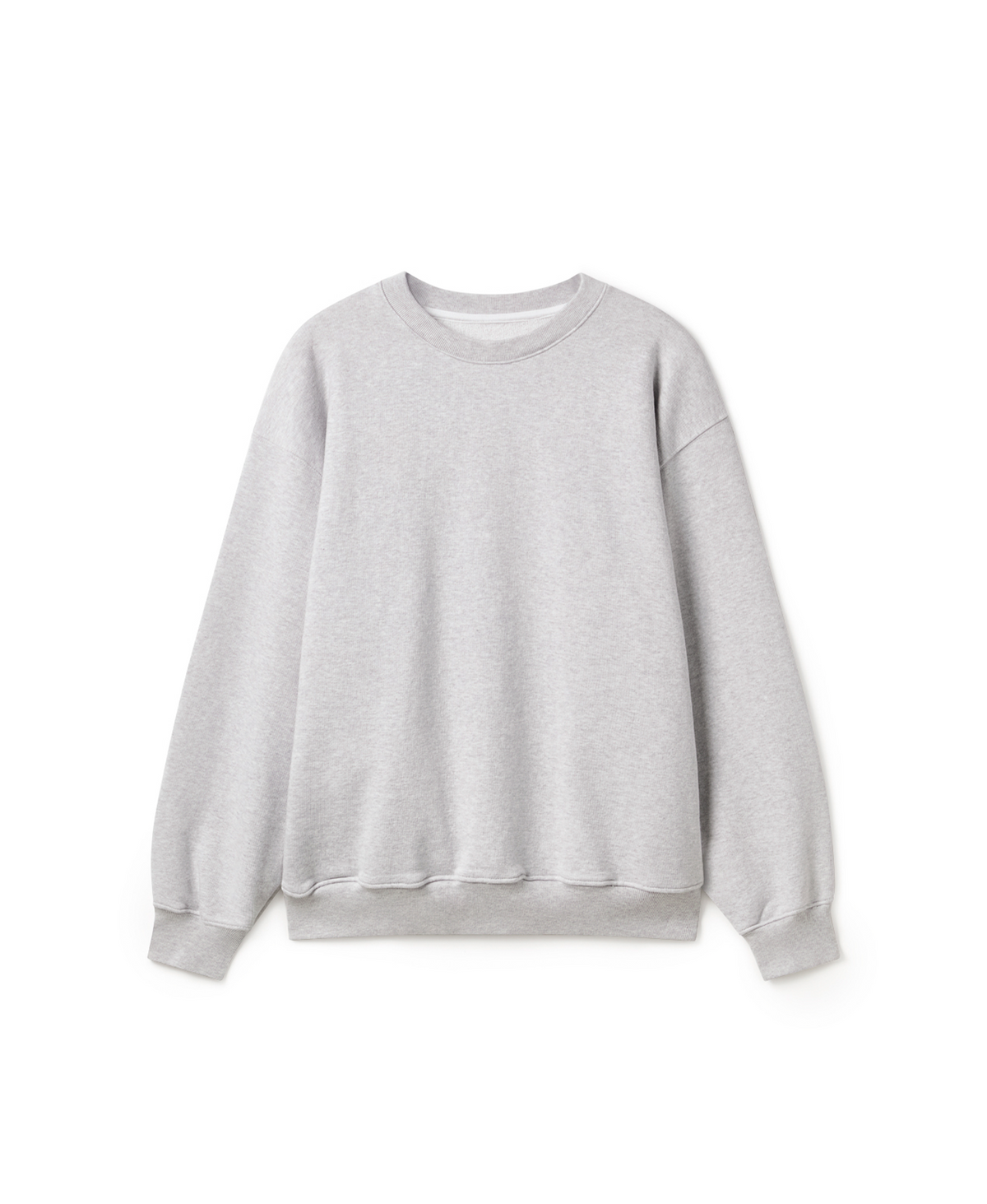 600 GSM 'Light Heather Gray' Crewneck