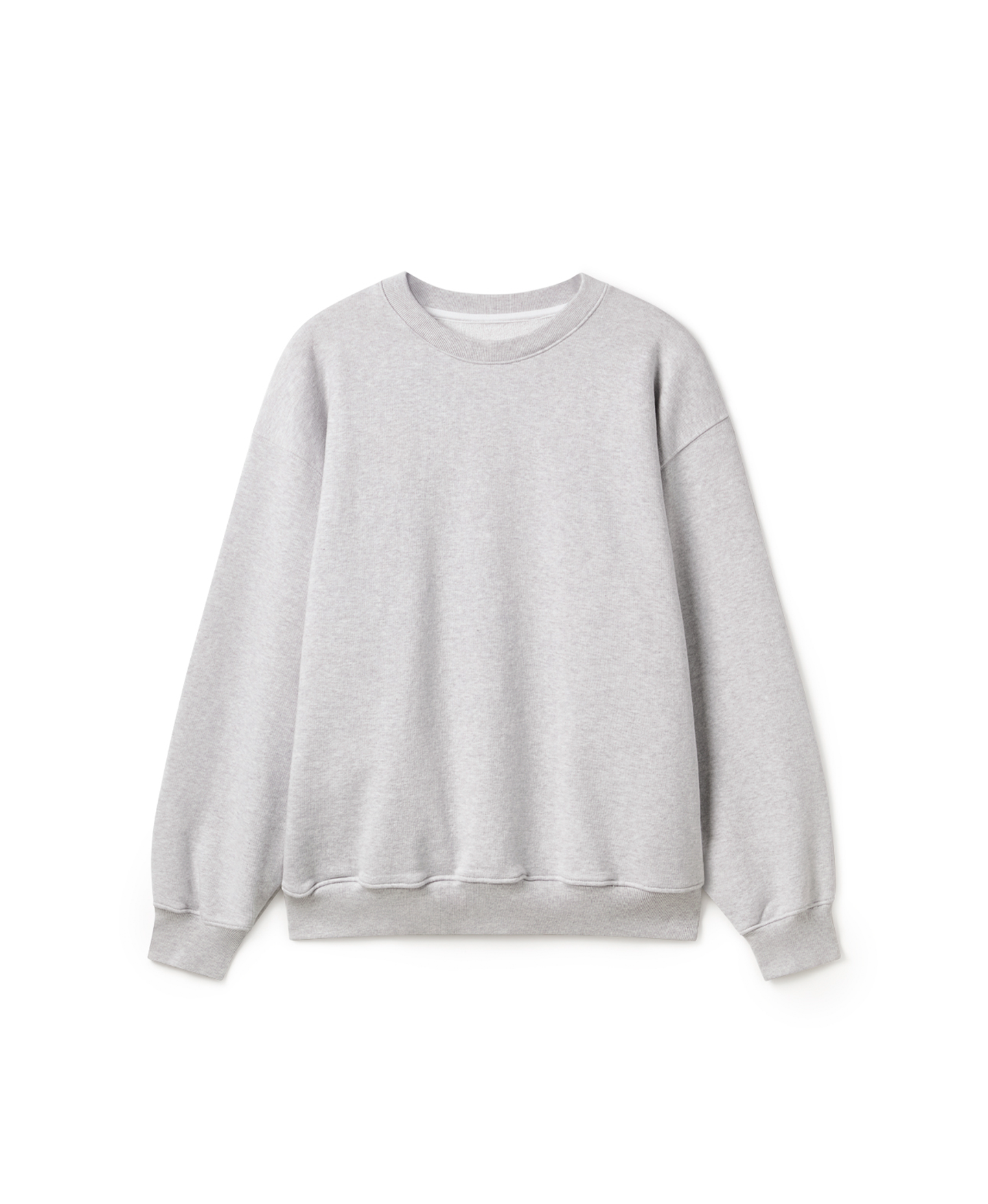 600 GSM 'Light Heather Gray' Crewneck