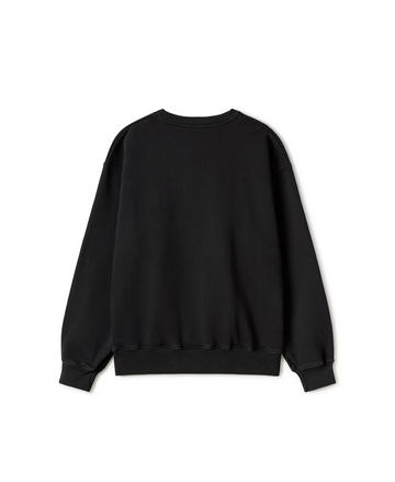 600 GSM 'Jet Black' Crewneck