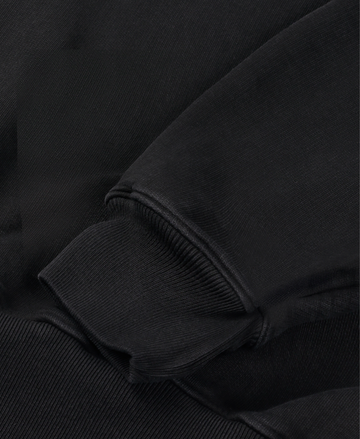 600 GSM 'Jet Black' Crewneck