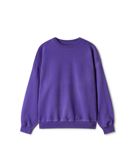 600 GSM 'Deep Purple' Crewneck