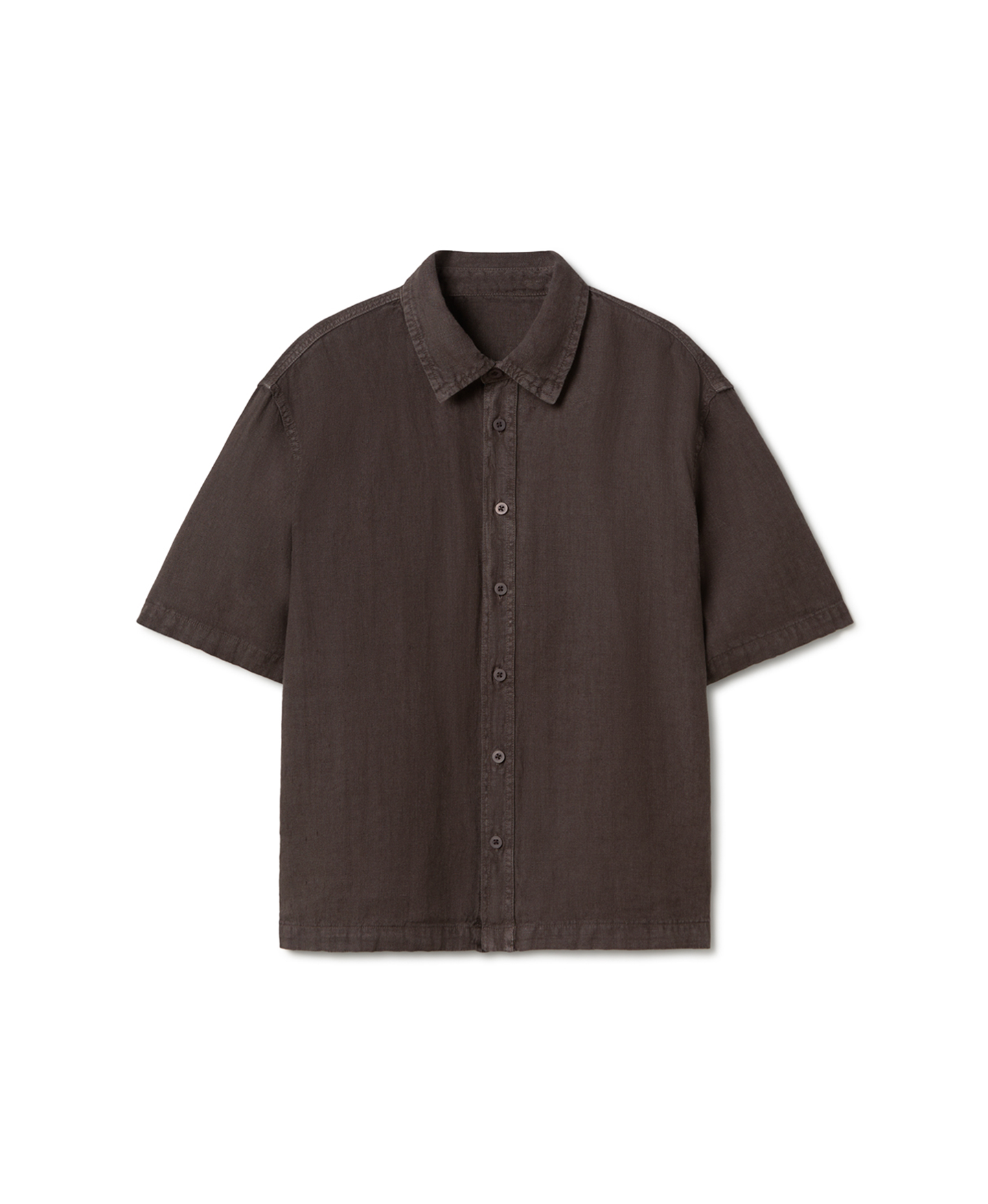 'Chocolate' Linen Shirt