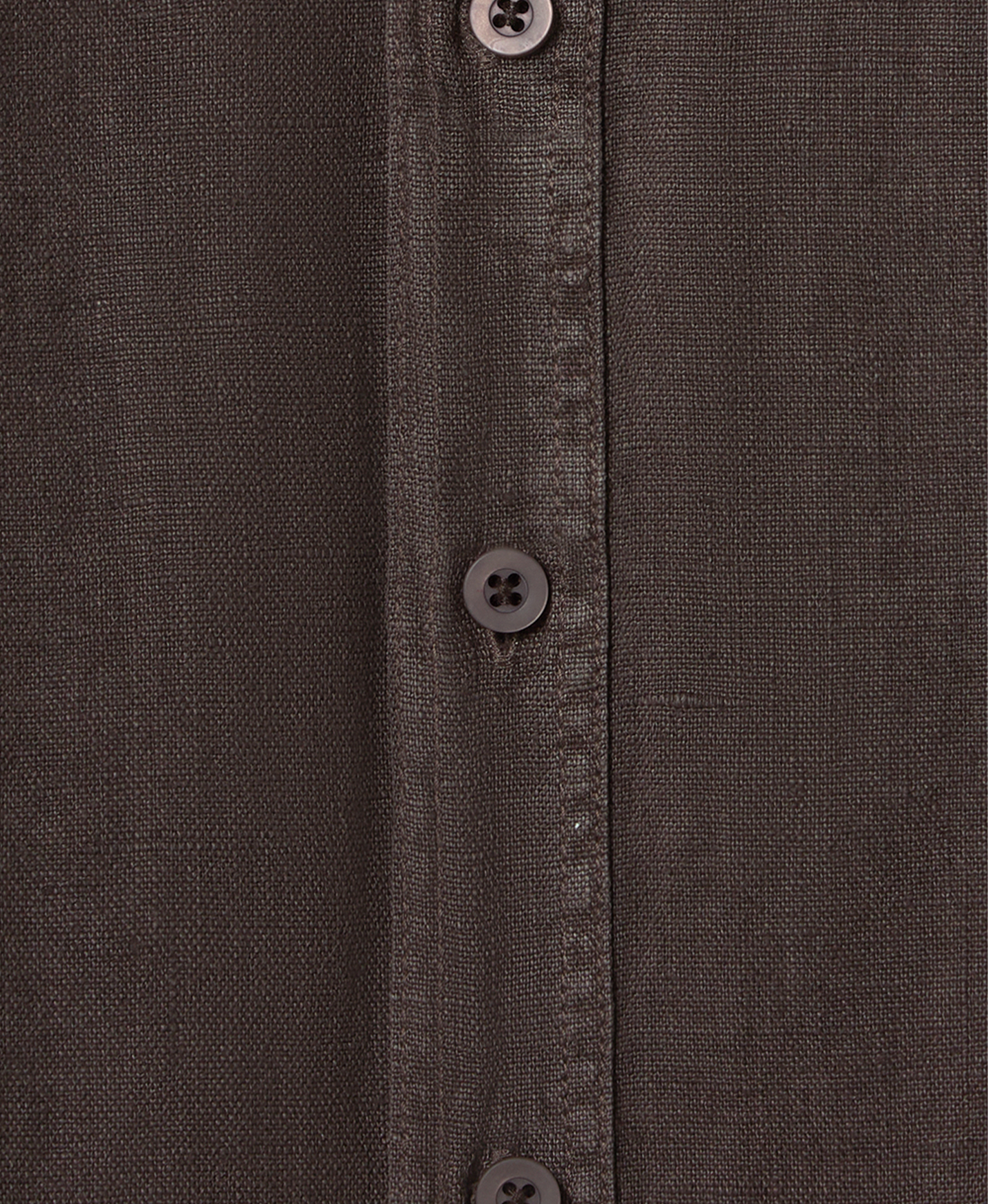'Chocolate' Linen Shirt