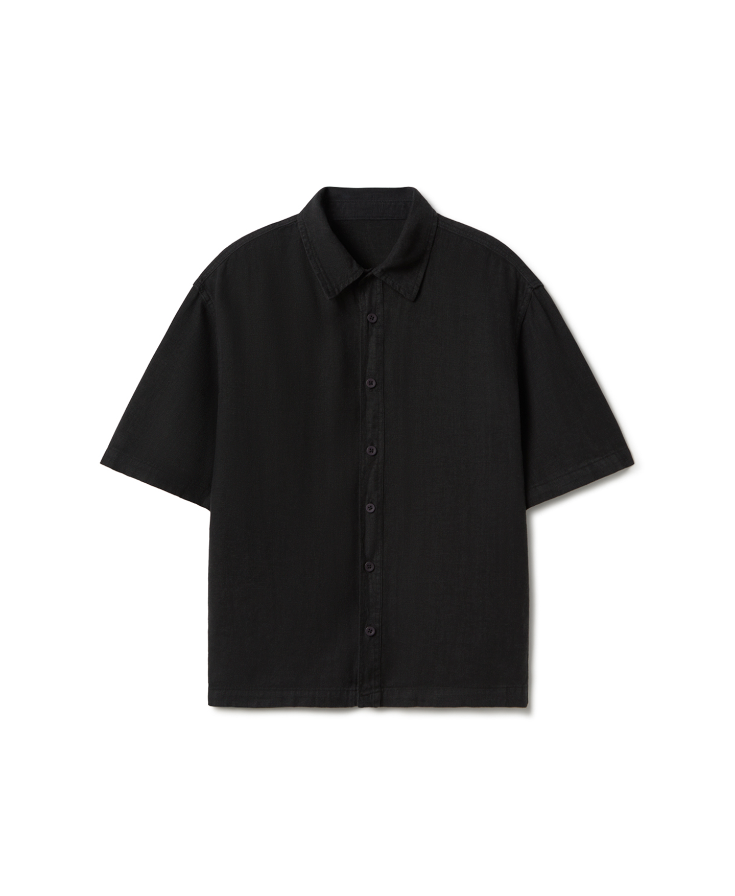 'Jet Black' Linen Shirt