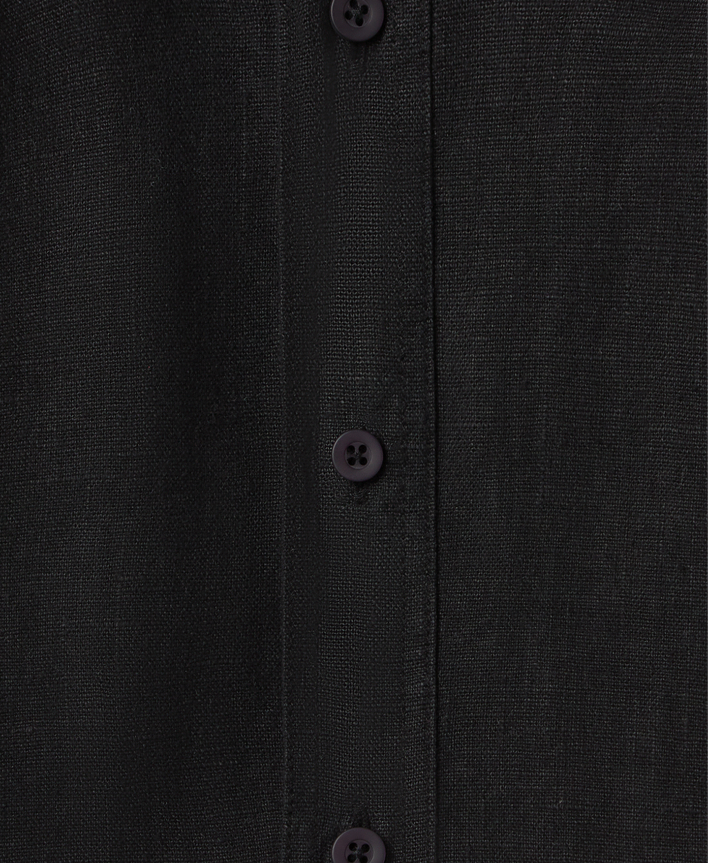 'Jet Black' Linen Shirt