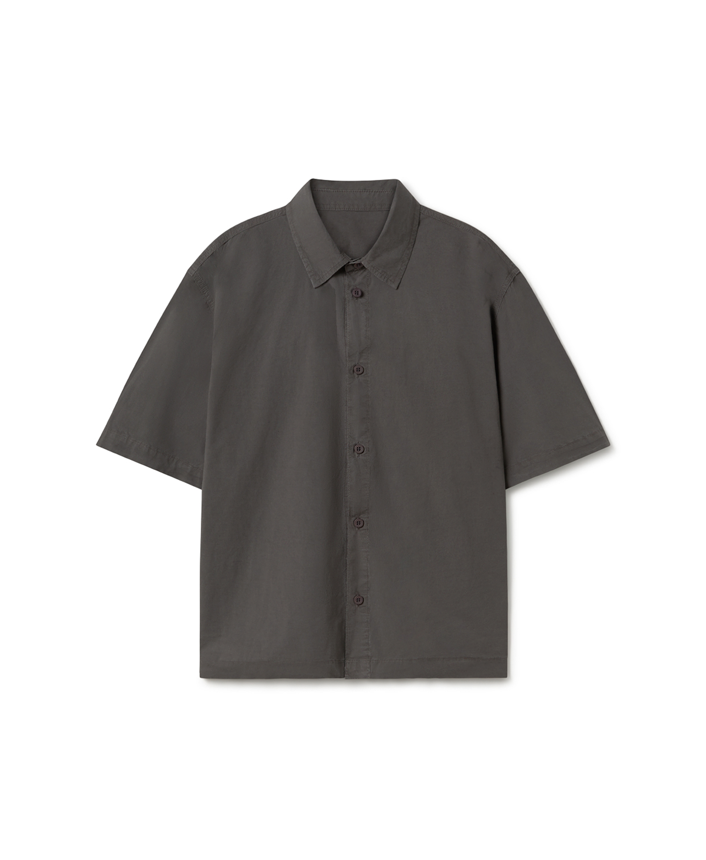 'Anthracite' Poplin Shirt