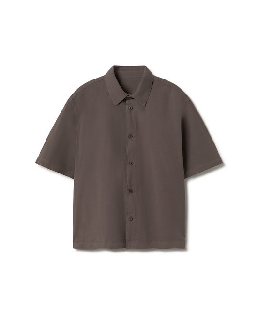 'Chocolate' Poplin Shirt