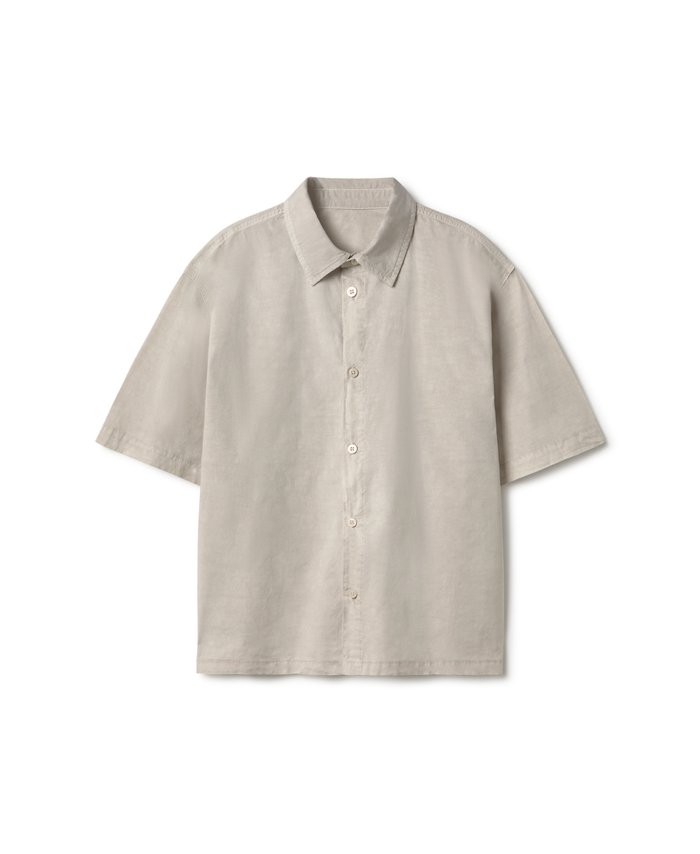 'Ecru' Poplin Shirt