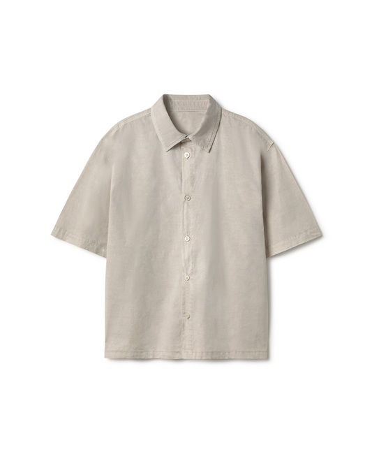 'Ecru' Poplin Shirt