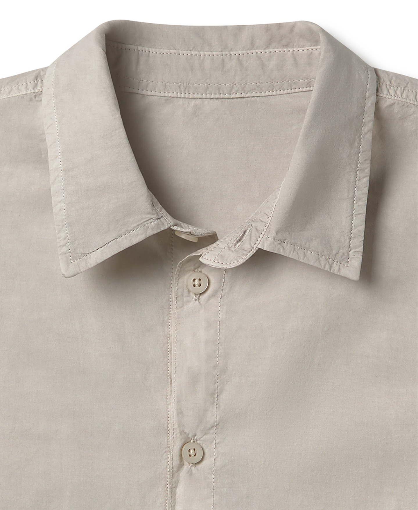 'Ecru' Poplin Shirt