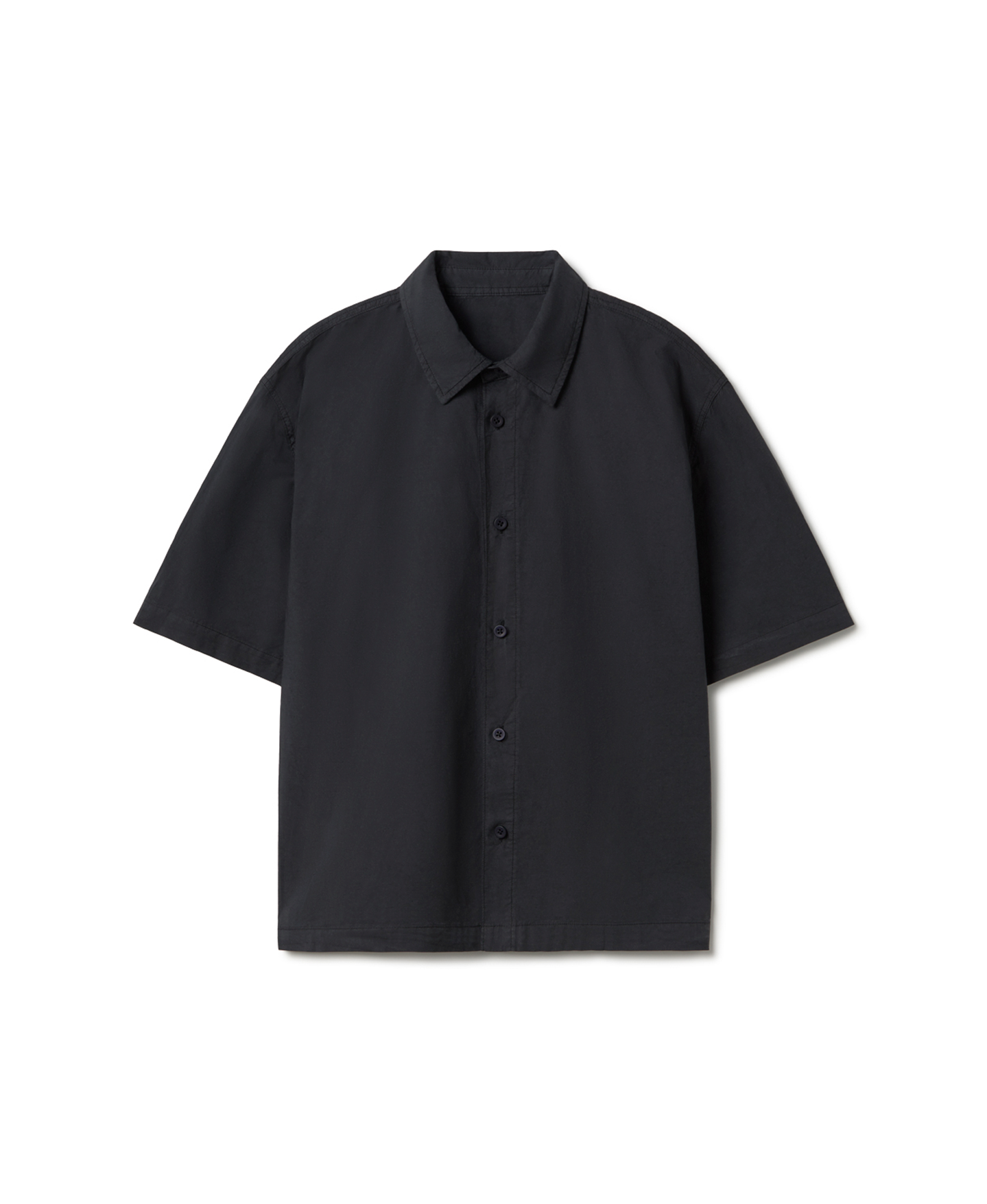 'Jet Black' Poplin Shirt