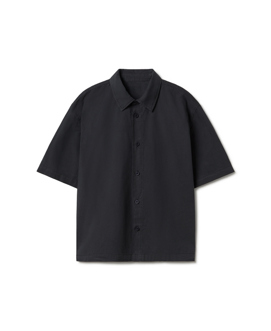 'Jet Black' Poplin Shirt