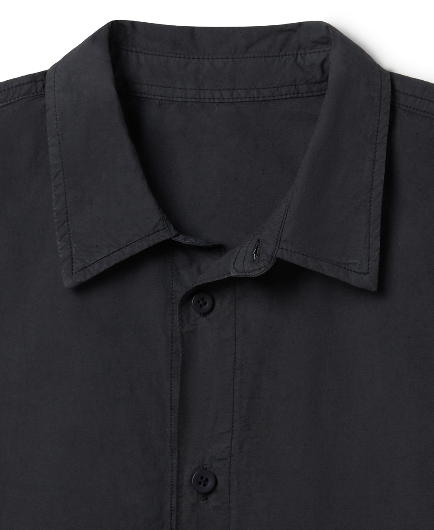'Jet Black' Poplin Shirt