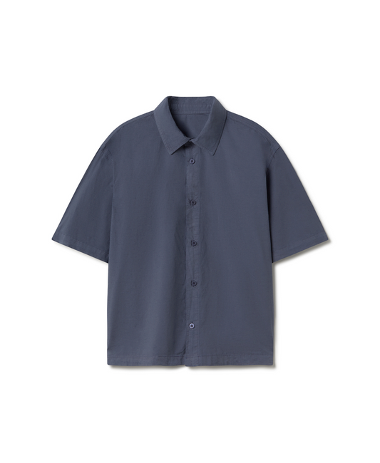 'Navy' Poplin Shirt
