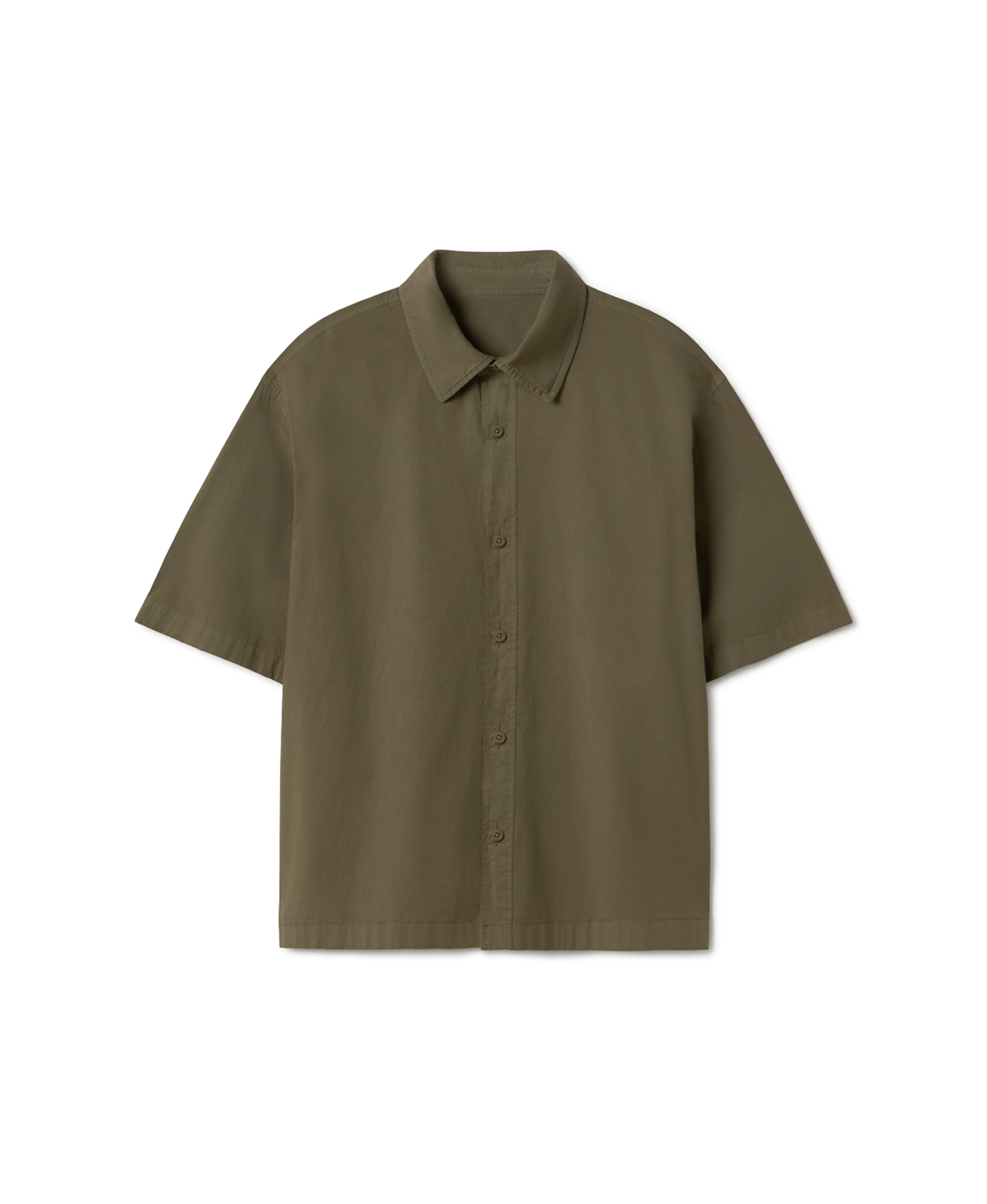 'Olive' Poplin Shirt