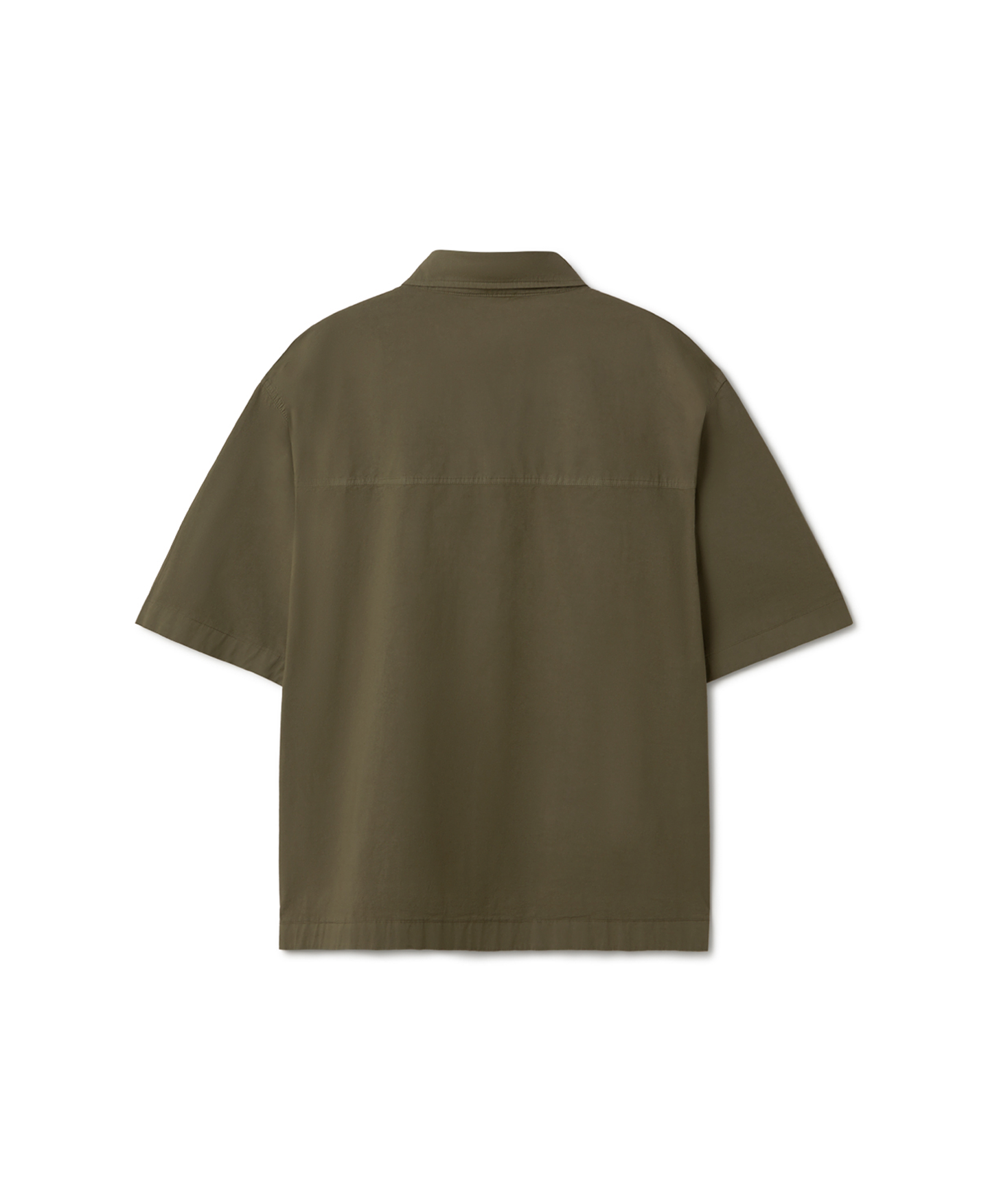 'Olive' Poplin Shirt