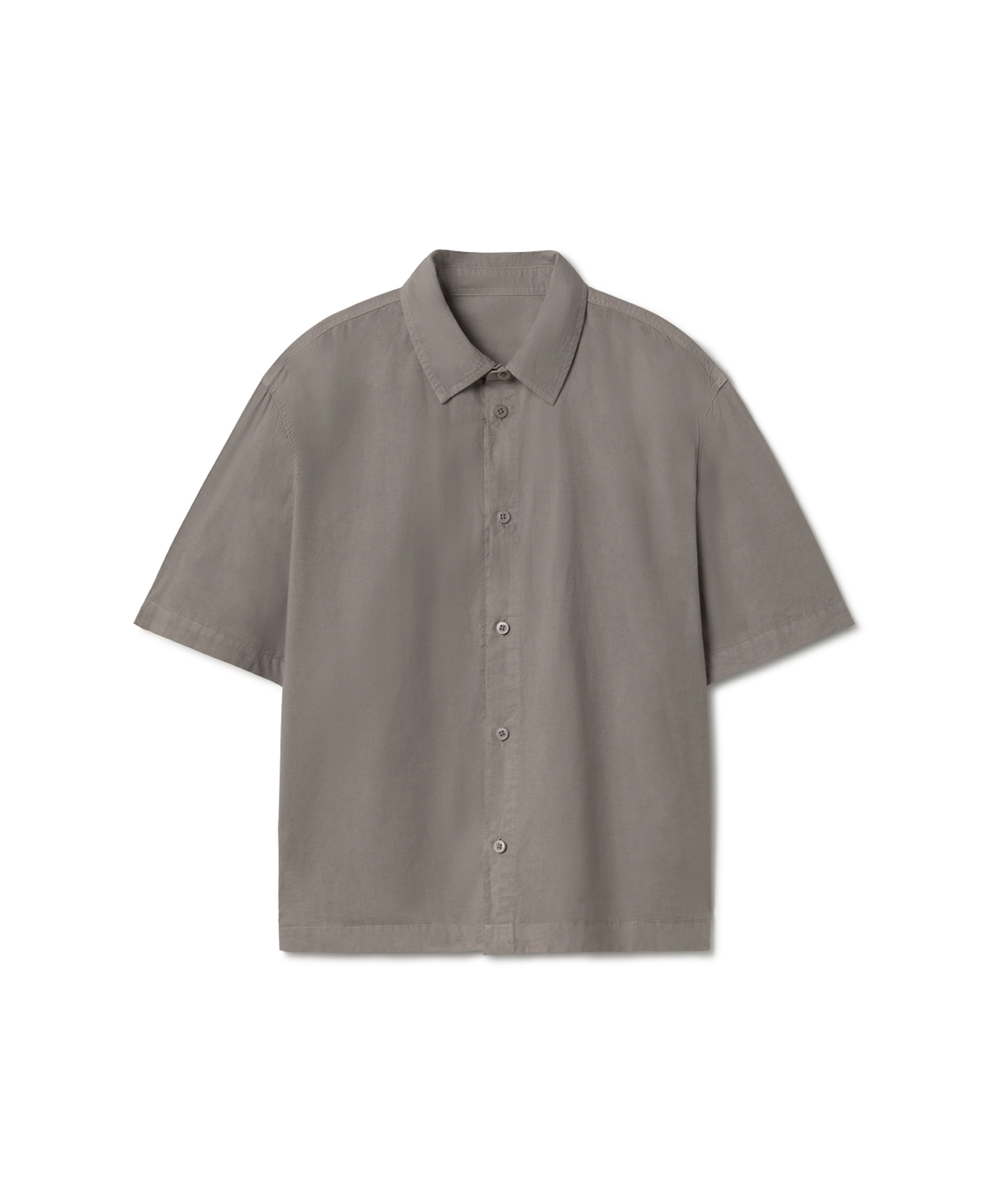 'Taupe' Poplin Shirt