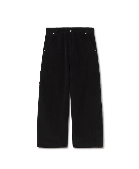 'Jet Black' Corduroy Pants