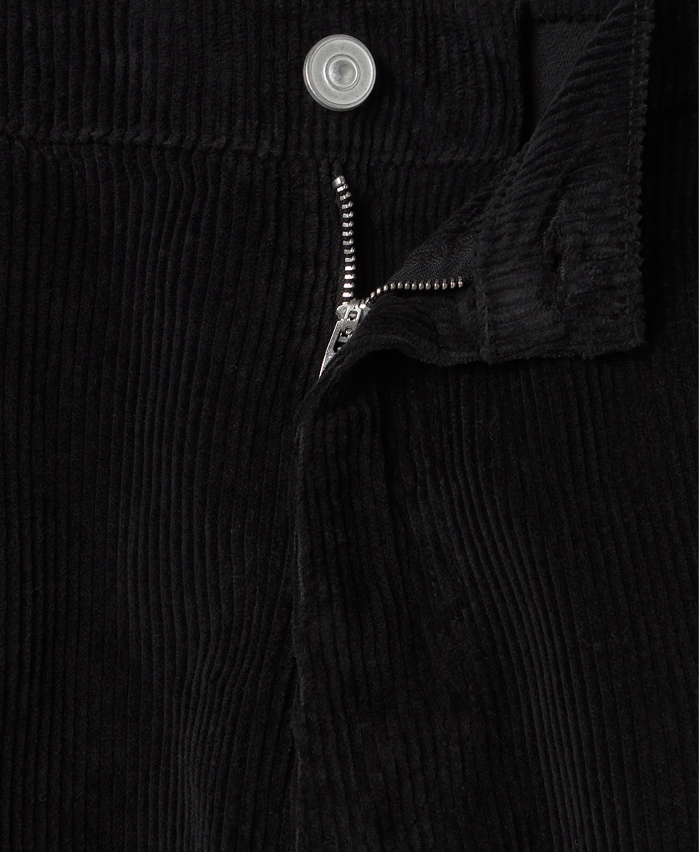 'Jet Black' Corduroy Pants