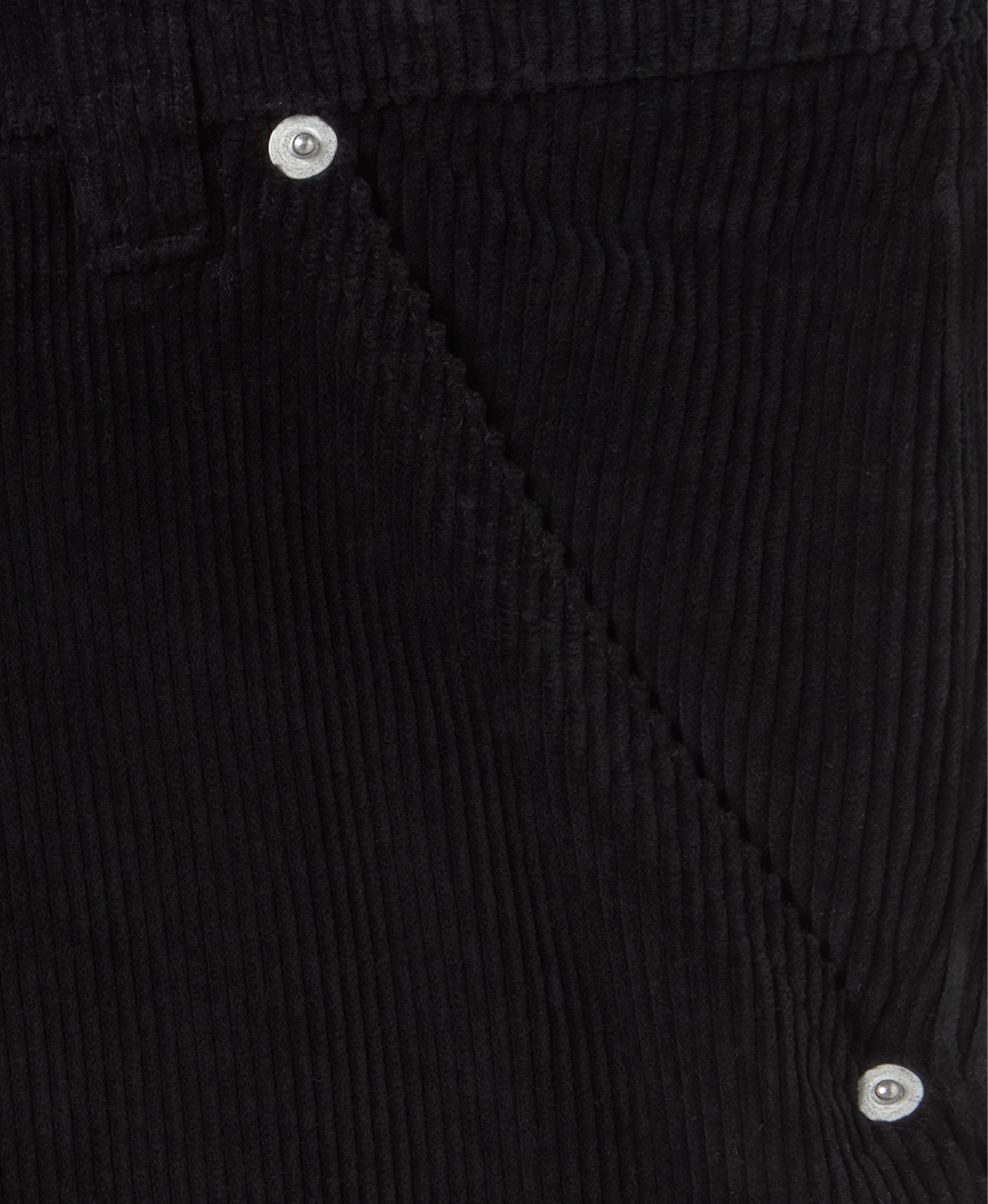'Jet Black' Corduroy Pants