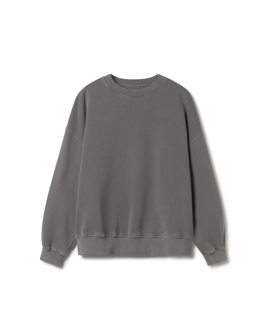 600 GSM 'Mud Gray' Crewneck