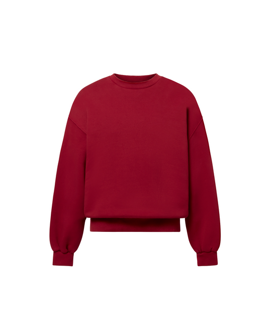 450 GSM 'Dark Red' Crewneck