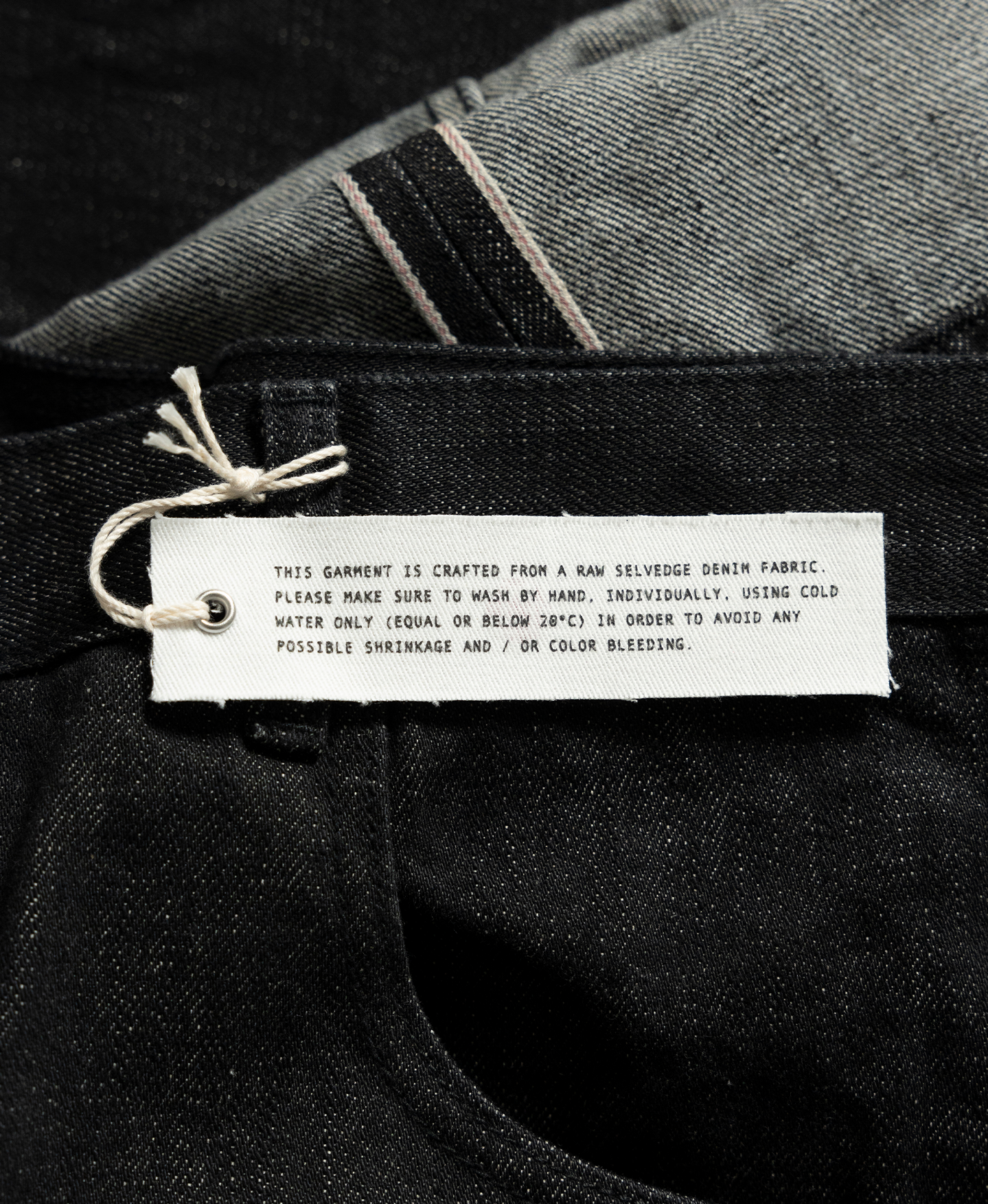 14oz 'Black' Raw Selvedge Denim Jeans