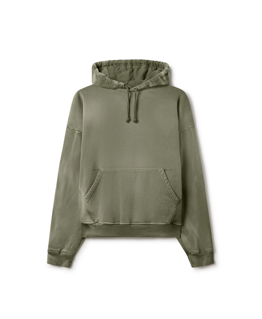 700 GSM 'Faded Olive Green' Hoodie