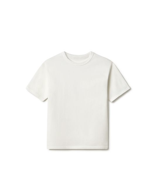 300 GSM 'Bone White' Slim Fit T-Shirt