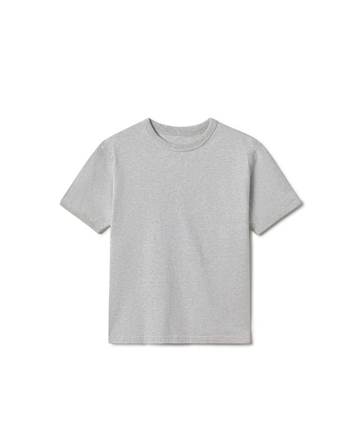 300 GSM 'Light Heather Gray' Slim Fit T-Shirt