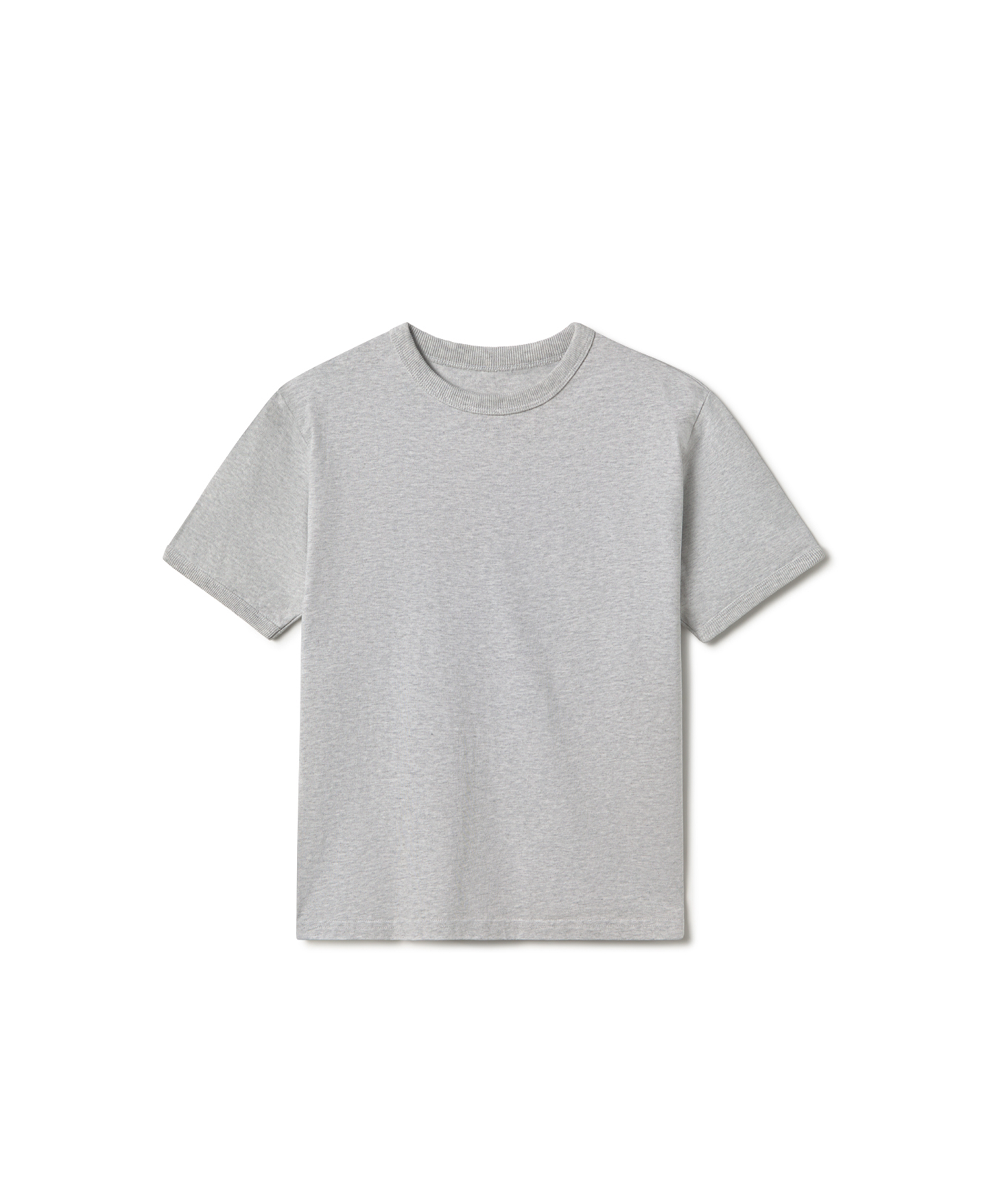 300 GSM 'Light Heather Gray' Slim Fit T-Shirt