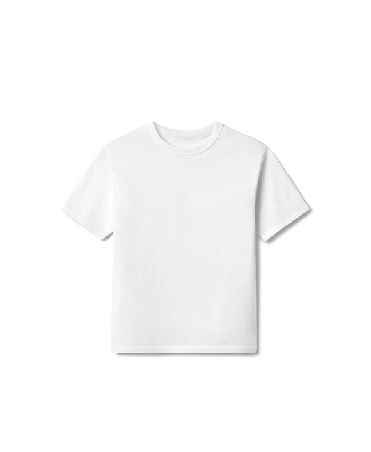 300 GSM 'Pure White' Slim Fit T-Shirt