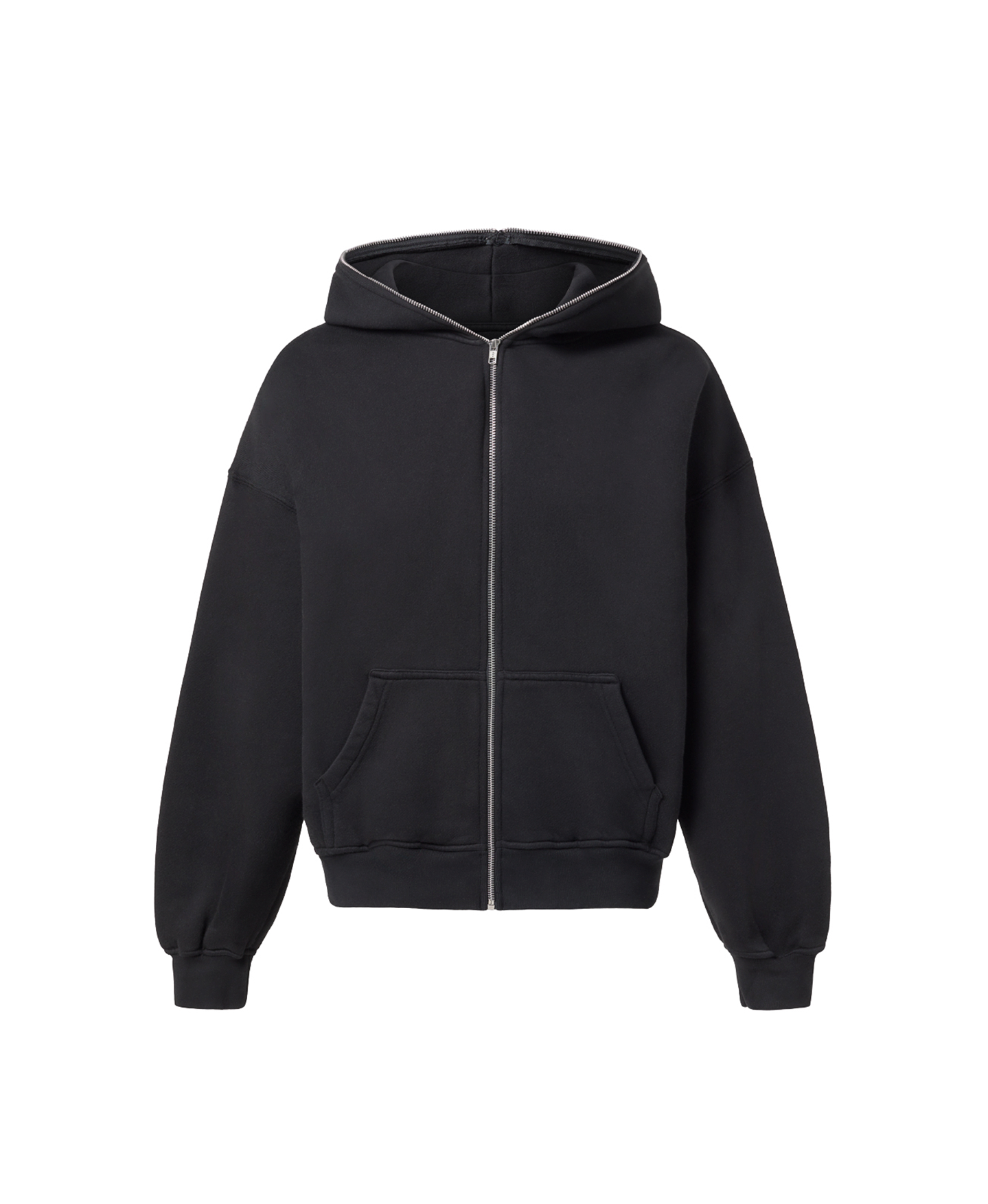 450 GSM 'Jet Black' Full-Zip