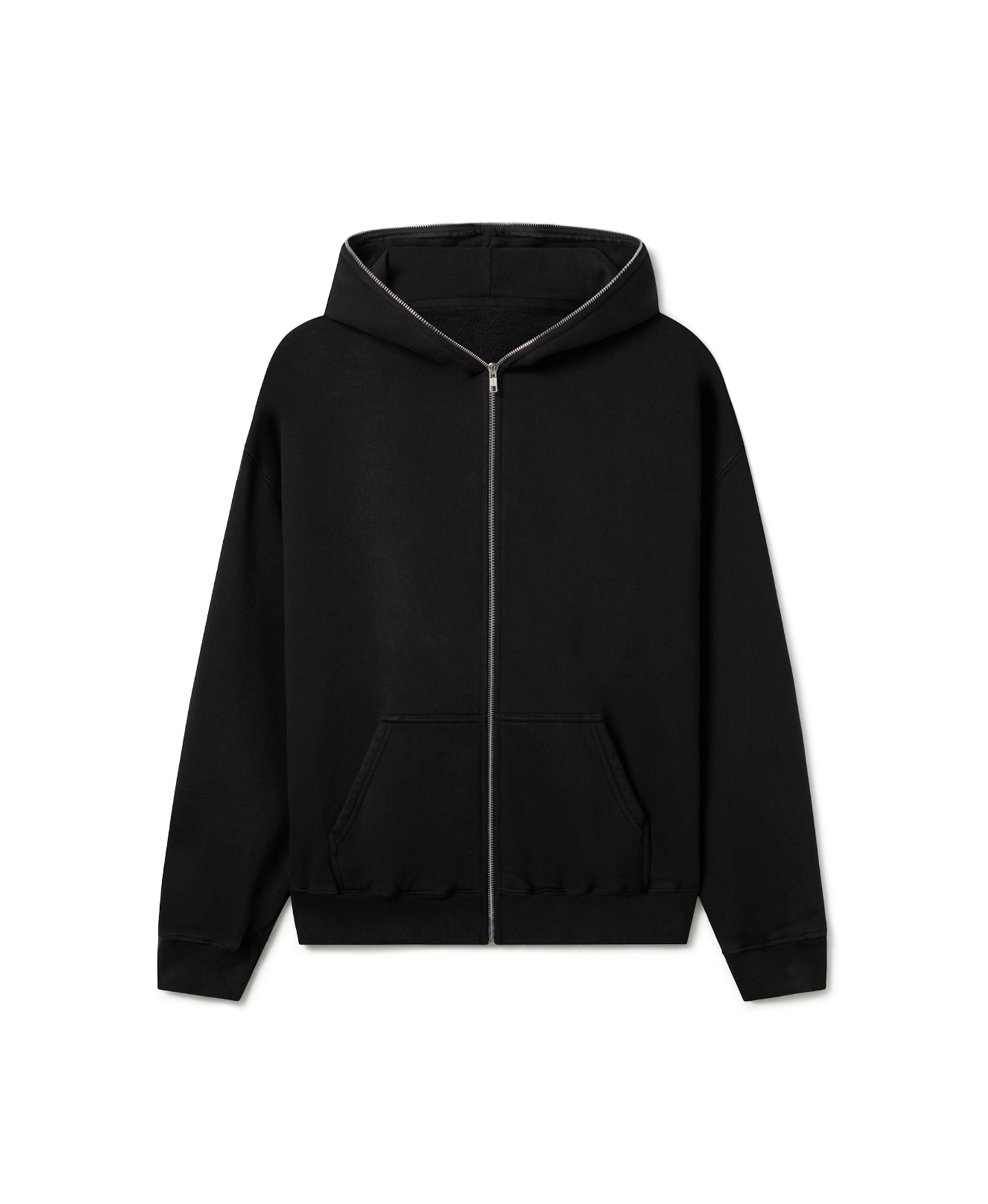 600 GSM 'Jet Black' Full-zip – Velour Garments