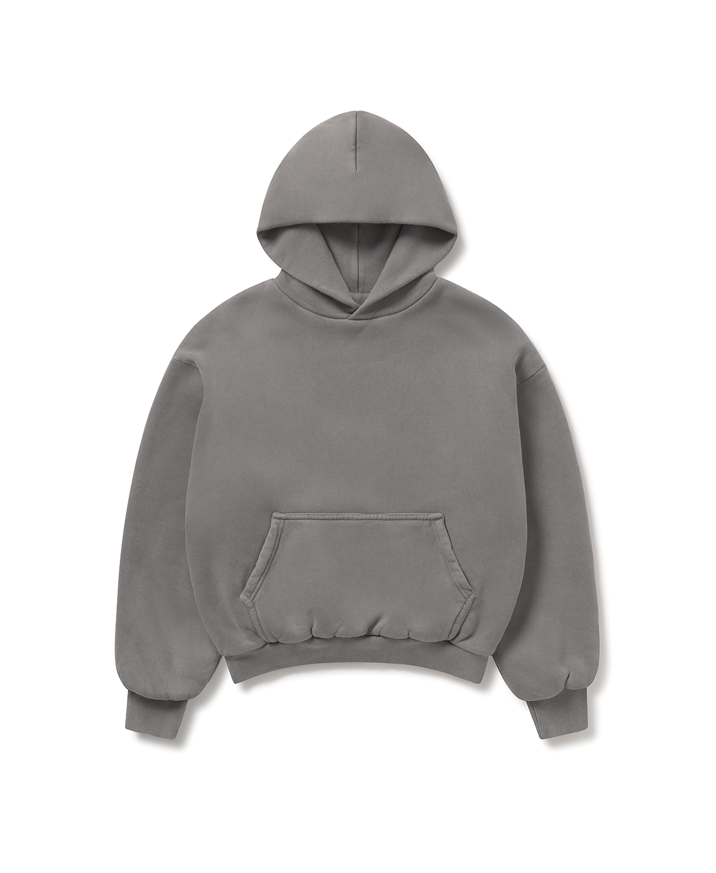 1000 GSM 'Mud Gray' Double Hoodie