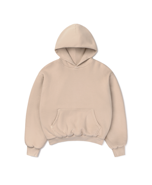 1000 GSM 'Tan' Double Hoodie