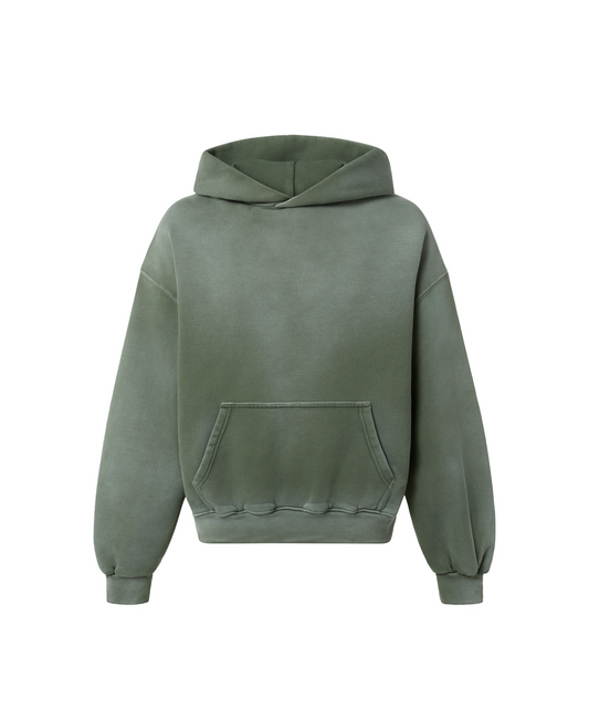 450 GSM 'Faded Olive' Hoodie