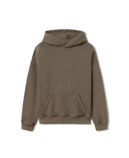 600 GSM 'Vintage Khaki' Hoodie