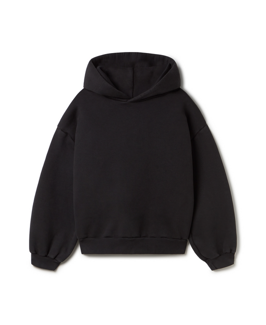 750 GSM 'Jet Black' Hoodie