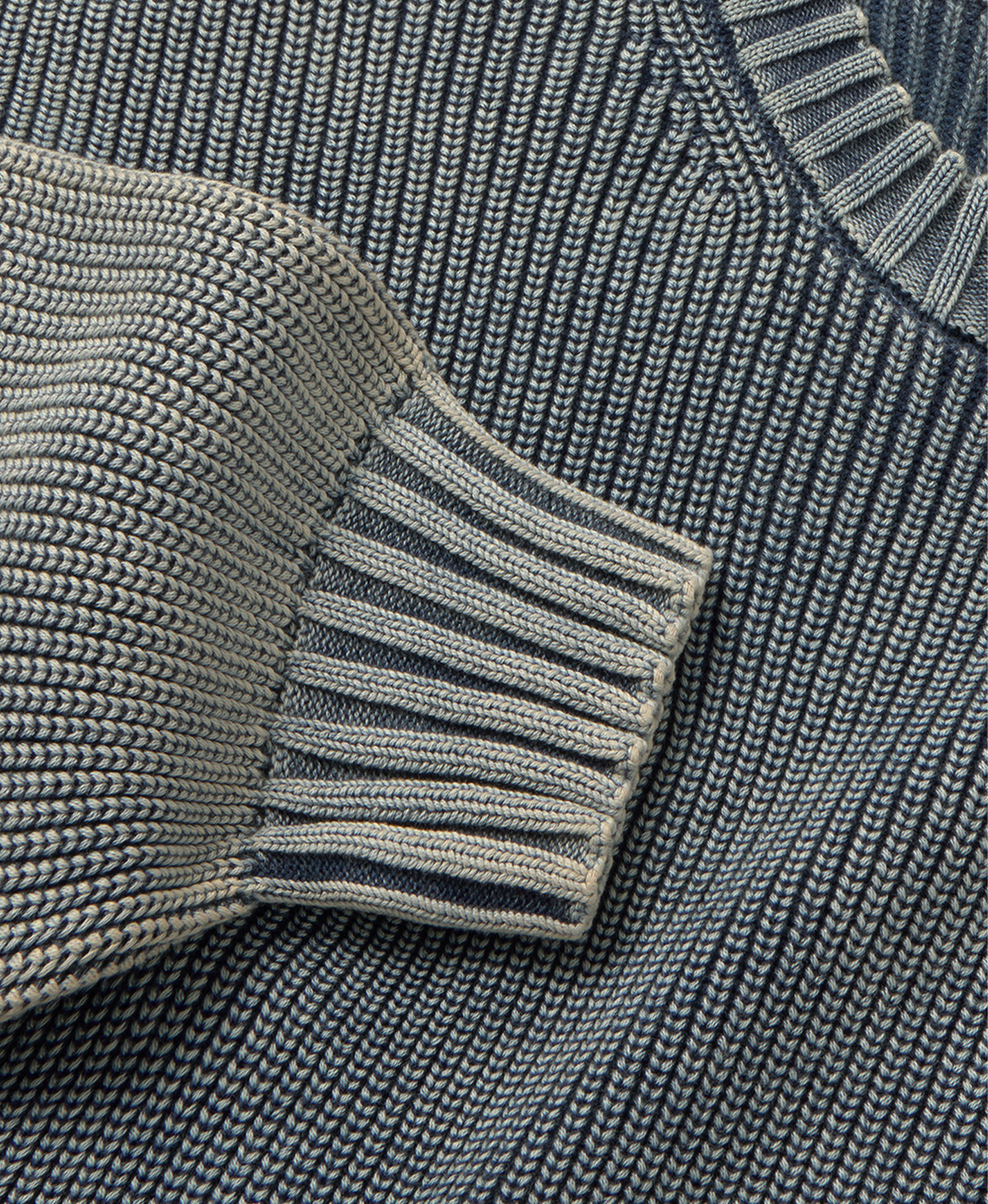 7 Gauge 'True Indigo' Knit