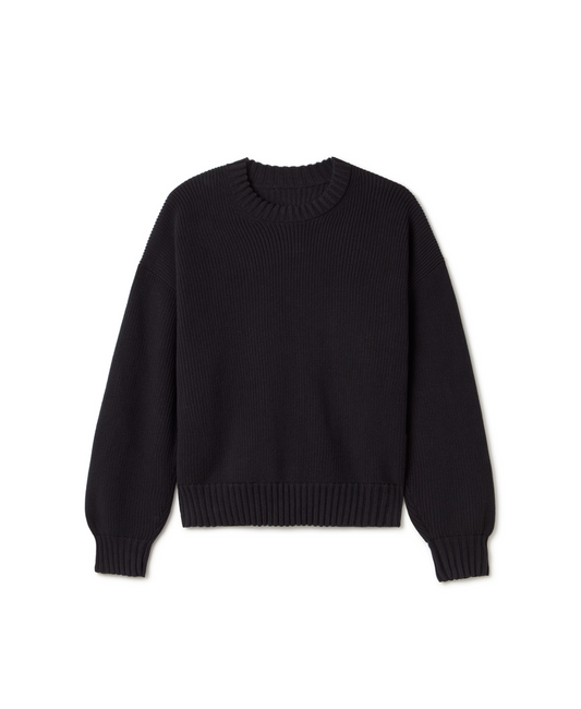 7 Gauge 'Jet Black' Knit