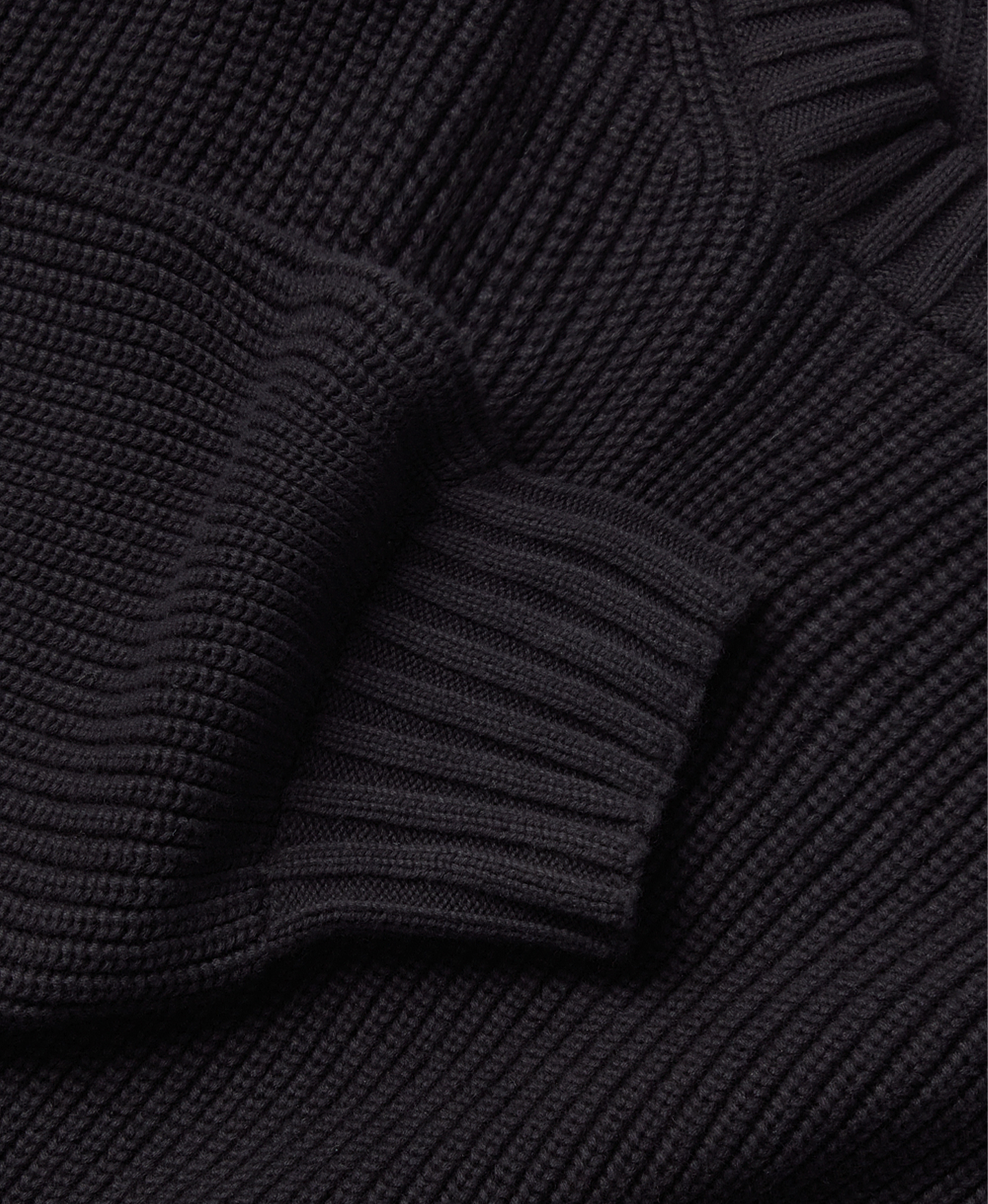 7 Gauge 'Jet Black' Knit