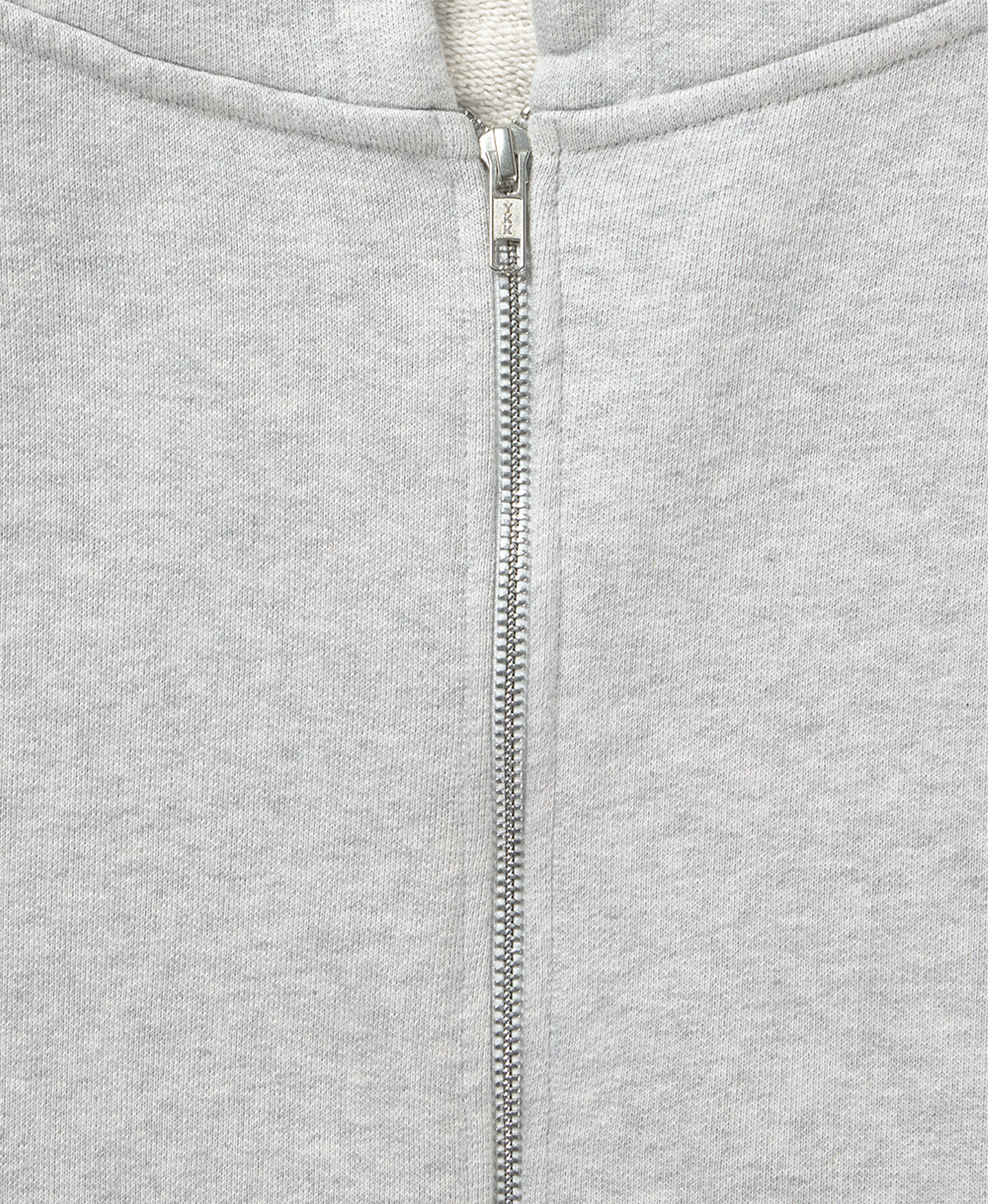 600 GSM 'Light Heather Gray' Zipper