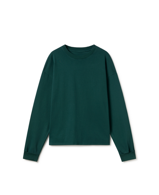 300 GSM 'British Racing Green' Longsleeve