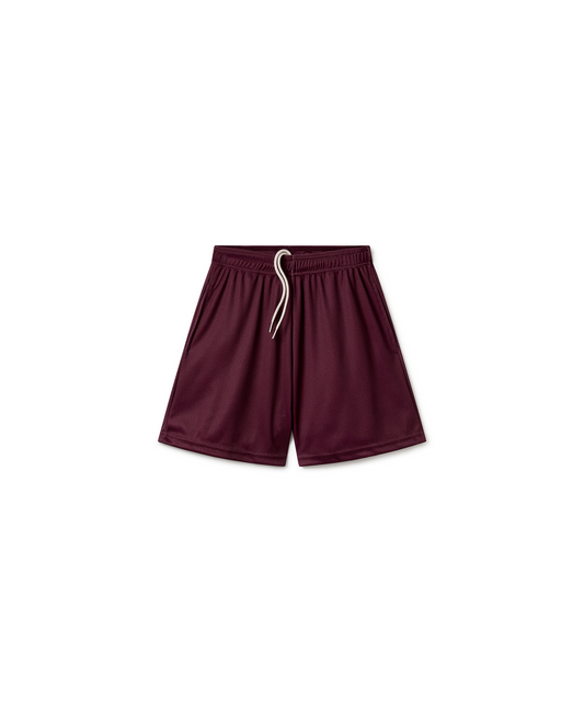 250 GSM 'Burgundy' Mesh Shorts