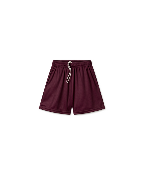 250 GSM 'Burgundy' Mesh Shorts – Velour Garments